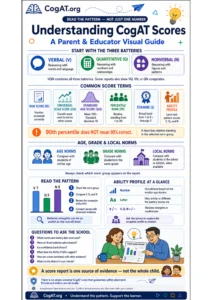 Preview of the Understanding CogAT Scores visual guide.